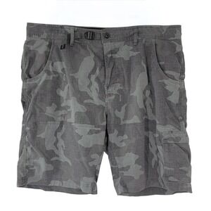 prAna Men's 38W x 10L Strength‎ Zion Shorts Camo Cargo Outdoor Hiking Breathe